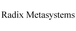 RADIX METASYSTEMS trademark