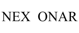 NEX ONAR trademark