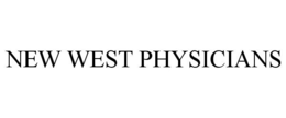 NEW WEST PHYSICIANS trademark