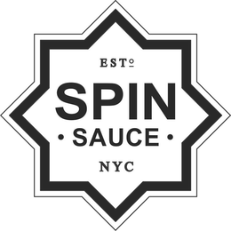 EST 0 SPIN SAUCE NYC trademark