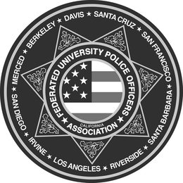 FEDERATED UNIVERSITY POLICE OFFICERS ASSOCIATION BERKELEY DAVID SANTA CRUZ SAN FRANCISCO SANTA BARBARA RIVERSIDE LOS ANGELES IRVINE SAND DIEGO MERCED trademark