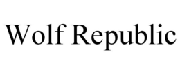 WOLF REPUBLIC trademark