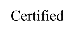 CERTIFIED trademark