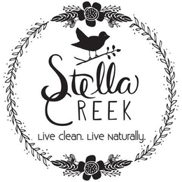 STELLA CREEK LIVE CLEAN. LIVE NATURALLY. trademark