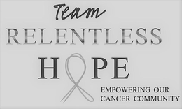 TEAM RELENTLESS HOPE EMPOWERING OUR CANCER COMMUNITY trademark