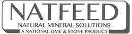 NATFEED NATURAL MINERAL SOLUTIONS A NATIONAL LIME & STONE PRODUCT trademark