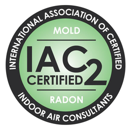 INTERNATIONAL ASSOCIATION OF CERTIFIED INDOOR AIR CONSULTANTS MOLD IAC2 CERTIFIED RADON trademark