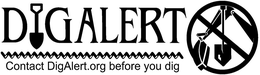 DIGALERT CONTACT DIGALERT.ORG BEFORE YOU DIG trademark