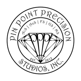 PIN POINT PRECISION STUDIOS, INC. ACS ARS FS GS MS EST. 2012 PPP trademark