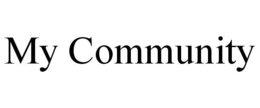 MY COMMUNITY trademark