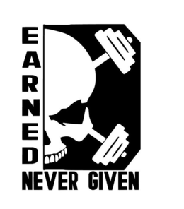 EARNED NEVER GIVEN trademark