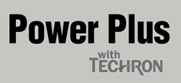 POWER PLUS WITH TECHRON trademark