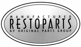 MANUFACTURED RESTOPARTS BY ORIGINAL PARTS GROUP trademark