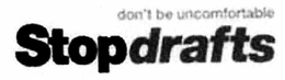 DON'T BE UNCOMFORTABLE STOPDRAFTS trademark
