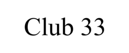CLUB 33 trademark
