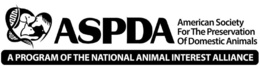 ASPDA AMERICAN SOCIETY FOR THE PRESERVATION OF DOMESTIC ANIMALS A PROGRAM OF THE NATIONAL ANIMAL INTEREST ALLIANCE trademark