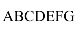 ABCDEFG trademark