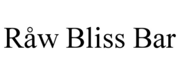 RÅW BLISS BAR trademark