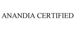 ANANDIA CERTIFIED trademark