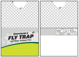 DISPOSABLE FLY TRAP ADD WATER. SUBTRACTFLIES. trademark