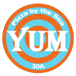 YUM PIZZA BY THE SEA 30A trademark