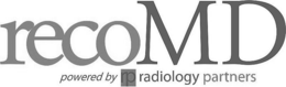 RECOMD POWERED BY RP RADIOLOGY PARTNERS trademark