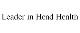 LEADER IN HEAD HEALTH trademark