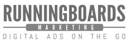 RUNNINGBOARDS MARKETING DIGITAL ADS ON THE GO trademark
