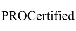 PROCERTIFIED trademark