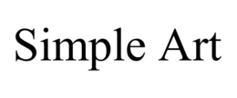 SIMPLE ART trademark