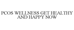 PCOS WELLNESS GET HEALTHY AND HAPPY NOW trademark