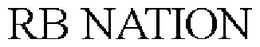 RB NATION trademark