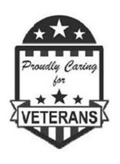 PROUDLY CARING FOR VETERANS trademark