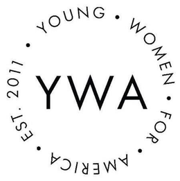 YWA YOUNG WOMEN FOR AMERICA EST. 2011 trademark