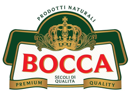 BOCCA PRODOTTI NATURALI  SECOLI DI QUALITA PREMIUM QUALITY trademark