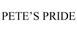 PETE'S PRIDE trademark