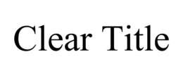 CLEAR TITLE trademark