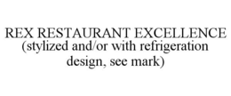 REX RESTAURANT EXCELLENCE (STYLIZED AND/OR WITH REFRIGERATION DESIGN, SEE MARK) trademark