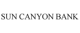 SUN CANYON BANK trademark