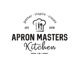 GATHER· INSPIRE· CREATE EST 2018 APRON MASTERS KITCHEN trademark