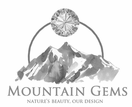 MOUNTAIN GEMS NATURE'S BEAUTY, OUR DESIGN trademark