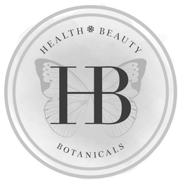 HB HEALTH BEAUTY BOTANICALS trademark