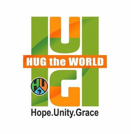 HUG THE WORLD HOPE. UNITY. GRACE trademark