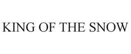 KING OF THE SNOW trademark