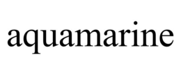 AQUAMARINE trademark