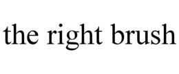 THE RIGHT BRUSH trademark