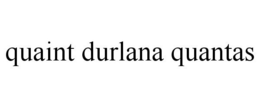QUAINT DURLANA QUANTAS trademark