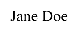 JANE DOE trademark