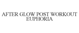 AFTER GLOW POST WORKOUT EUPHORIA trademark
