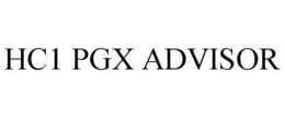 HC1 PGX ADVISOR trademark